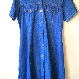 Maxi denim dress. Medium.